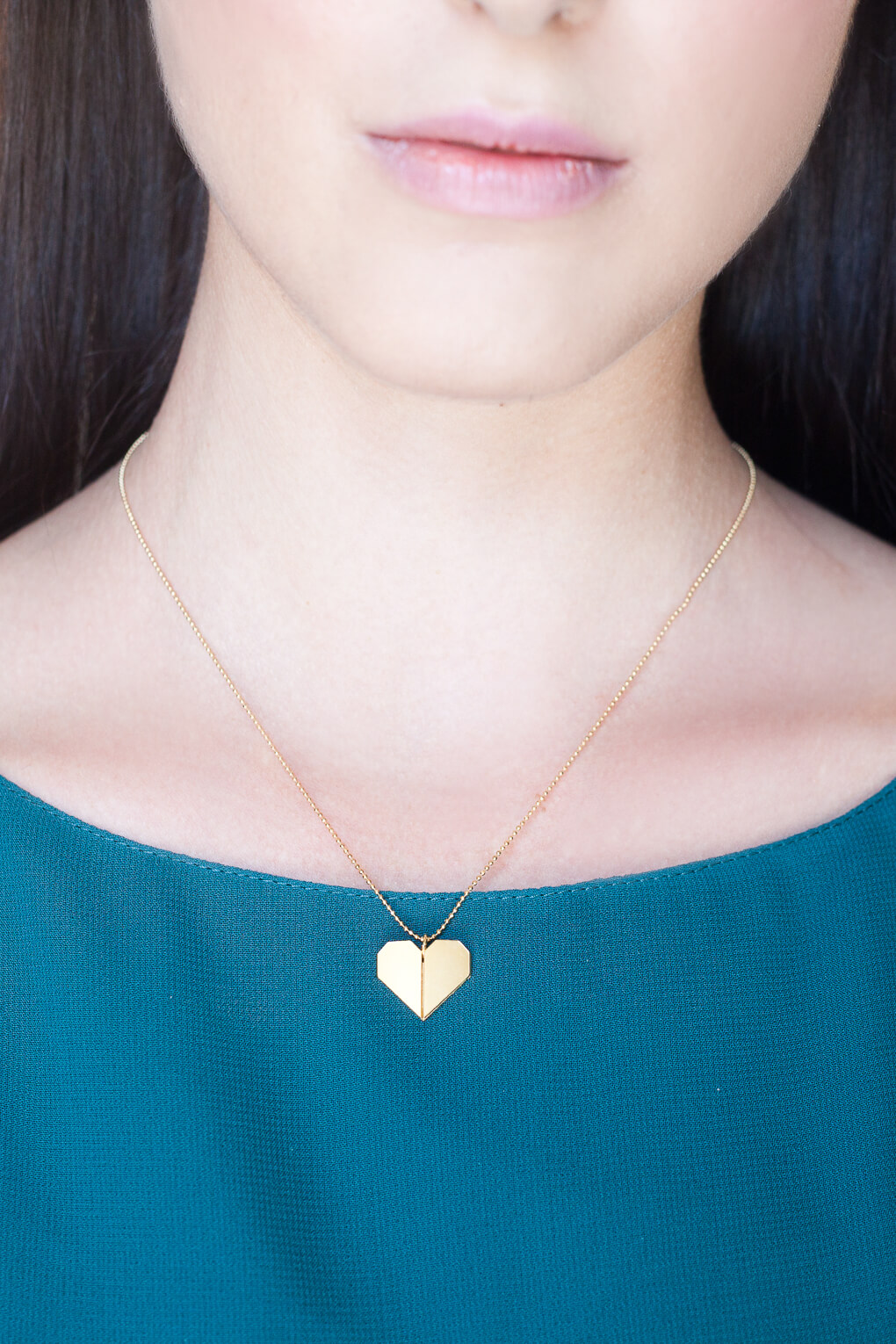 115022-Origami Heart Necklace-2