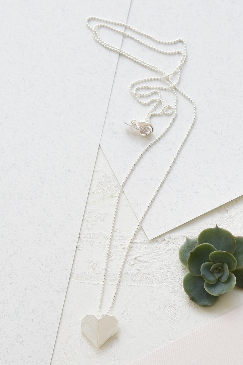 116372-Long Origami Heart Necklace-3