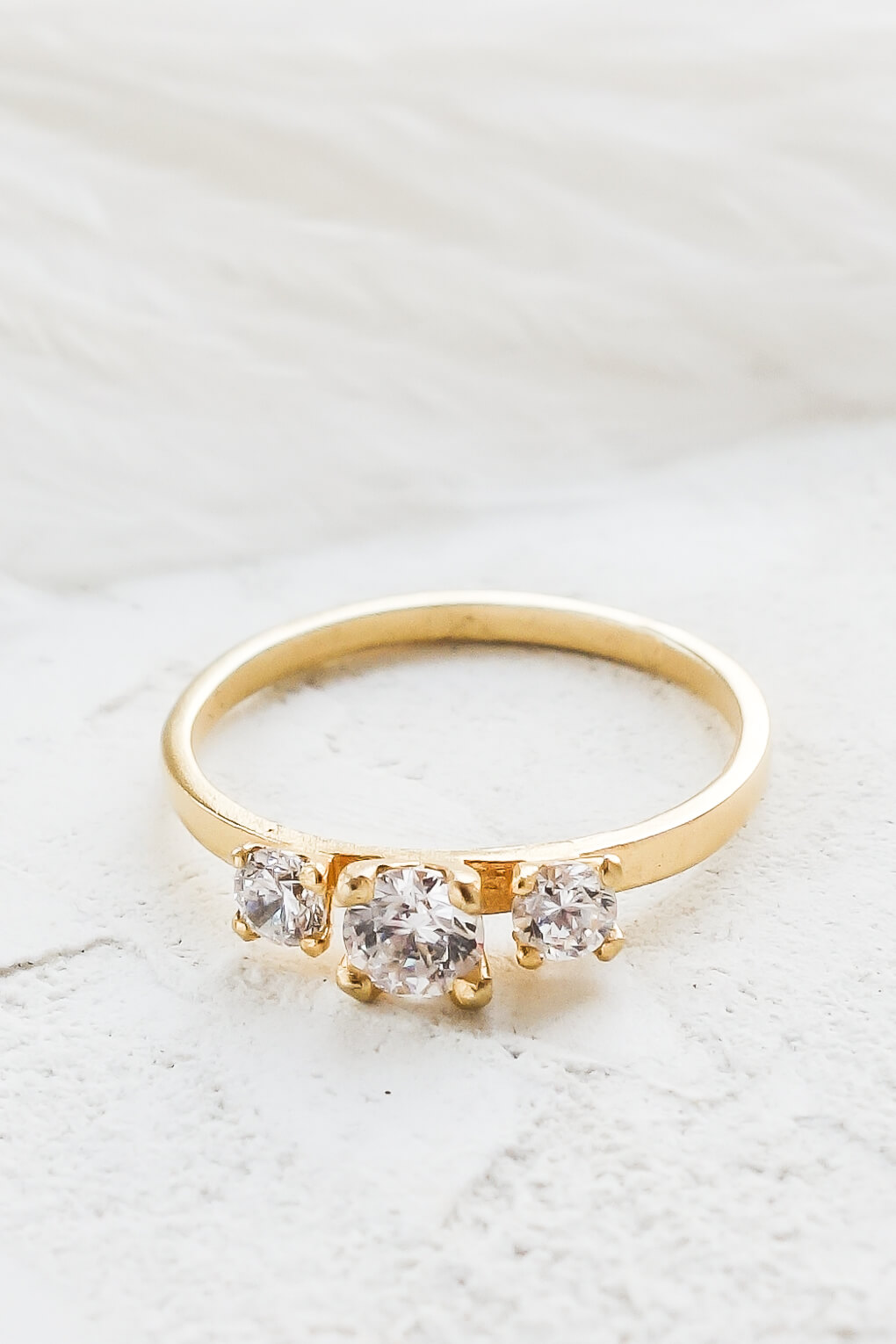 three stone solitaire ring-5