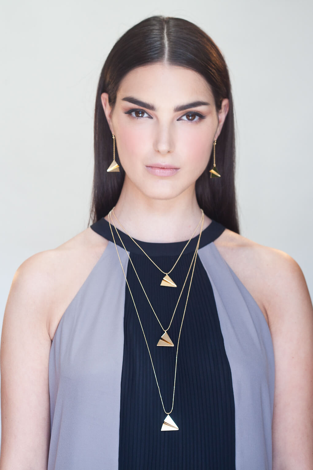 115202-Long Paper Plane Necklace-1
