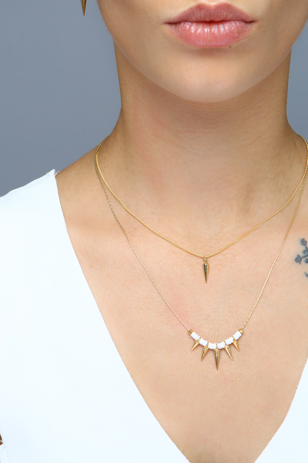 Tiny Spike Necklace 0117252-4