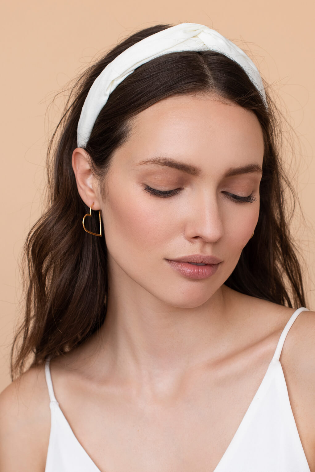 343412-Large Heart Contour Earrings-1