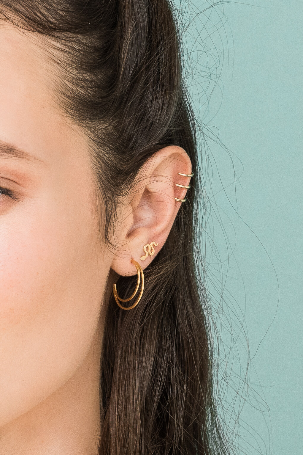 0344142-Tiny Snake Earrings-2